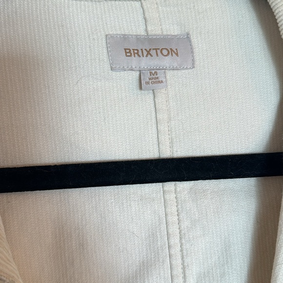 BRIXTON light weight corduroy jacket cream sz M - Picture 2 of 4
